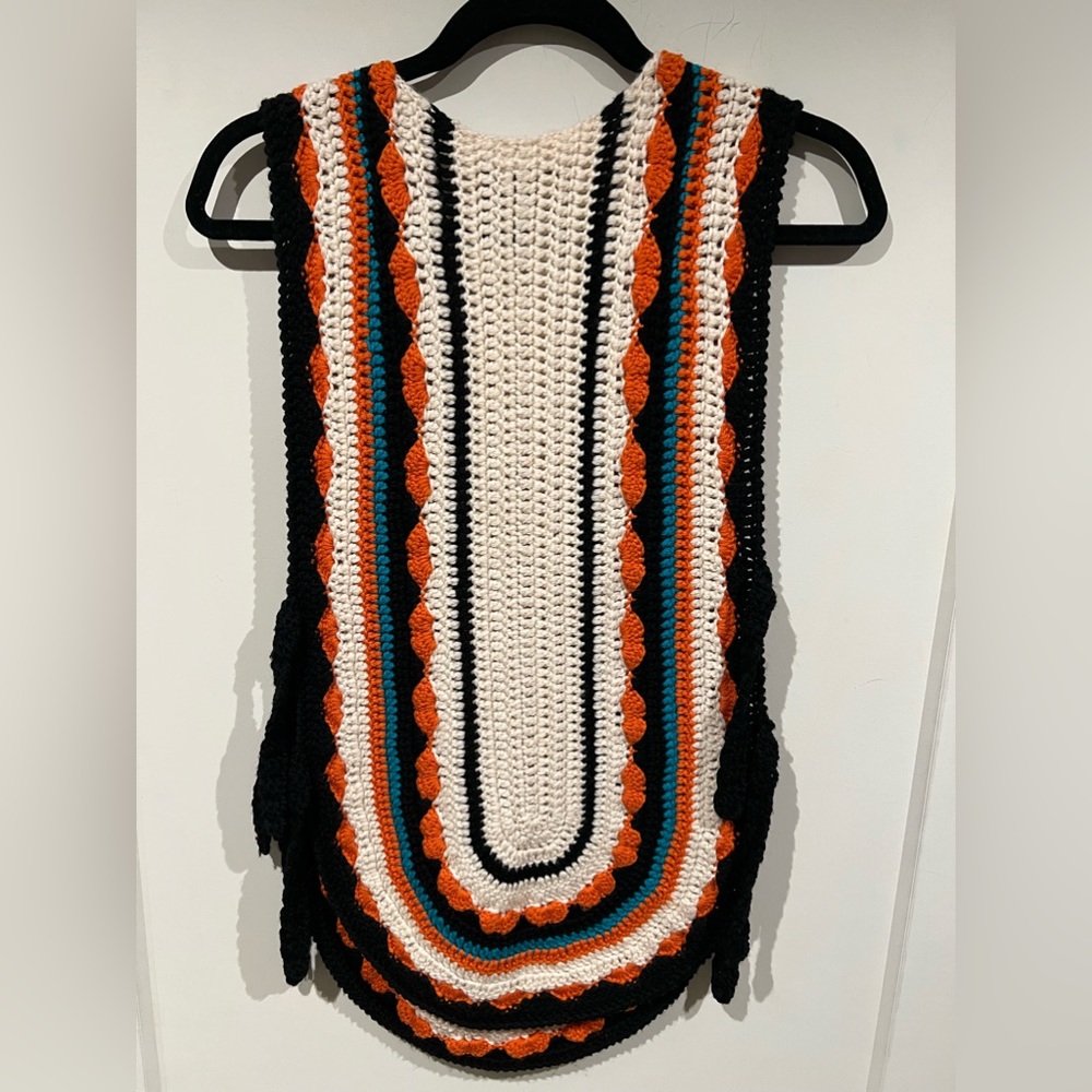 Limited Edition Marley Catch A Fire Crochet Vest, Poncho, Sweater, Beaded, HOT - Picture 3 of 9